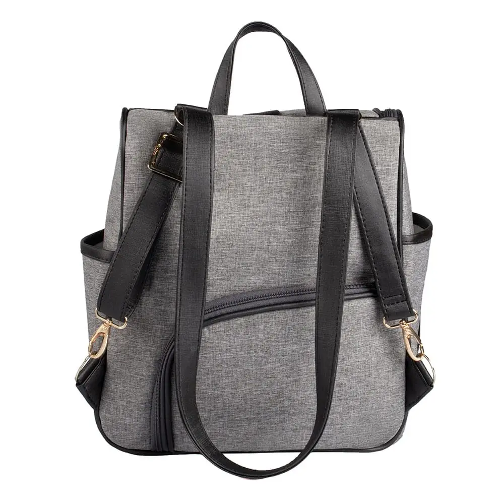Bolsa Mochila Maternidade Multifuncional Lebaby 2 em 1 Cinza Mescla - Miniatura 3