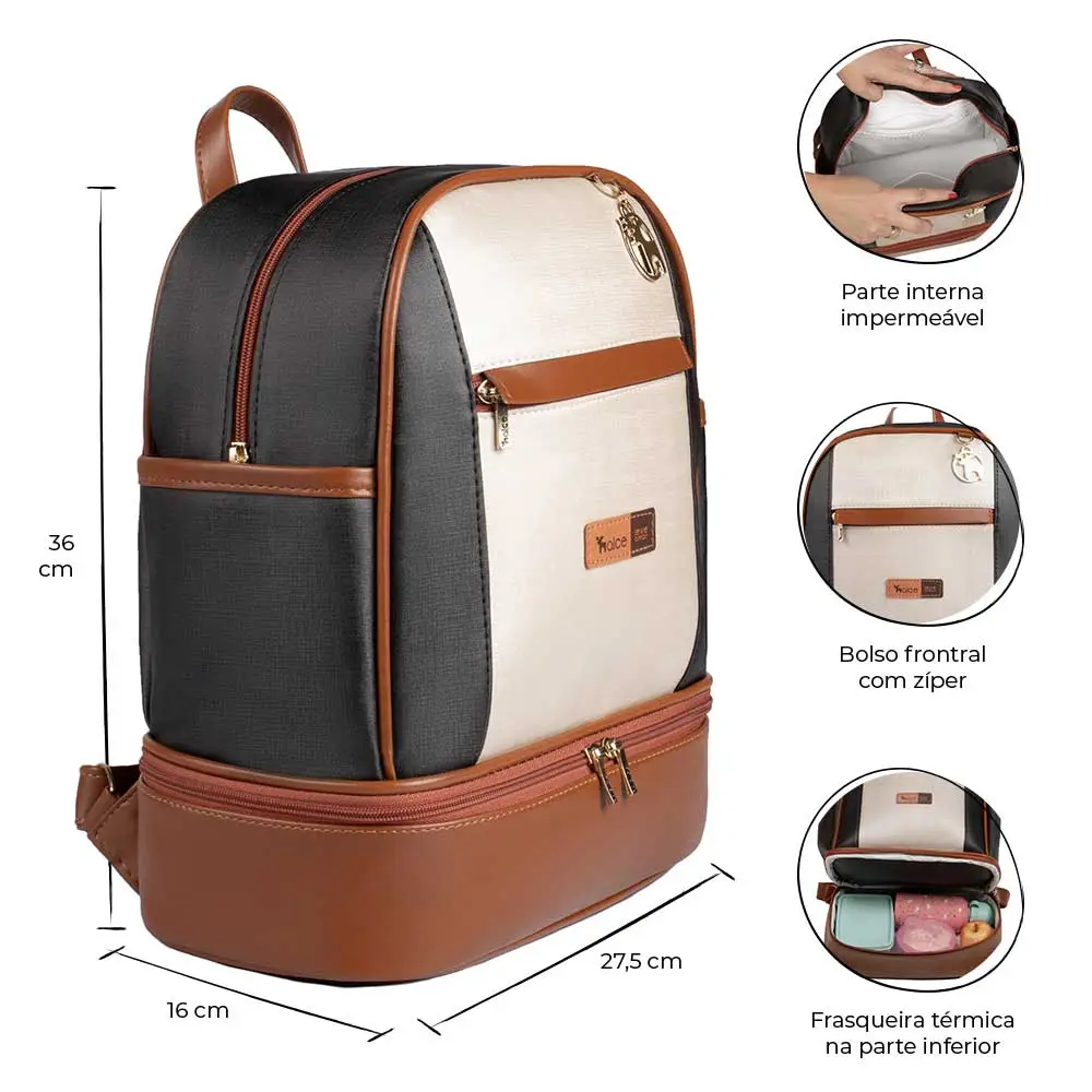 Kit Maternidade Bolsa Mala Mochila Londres Clássica - Miniatura 5