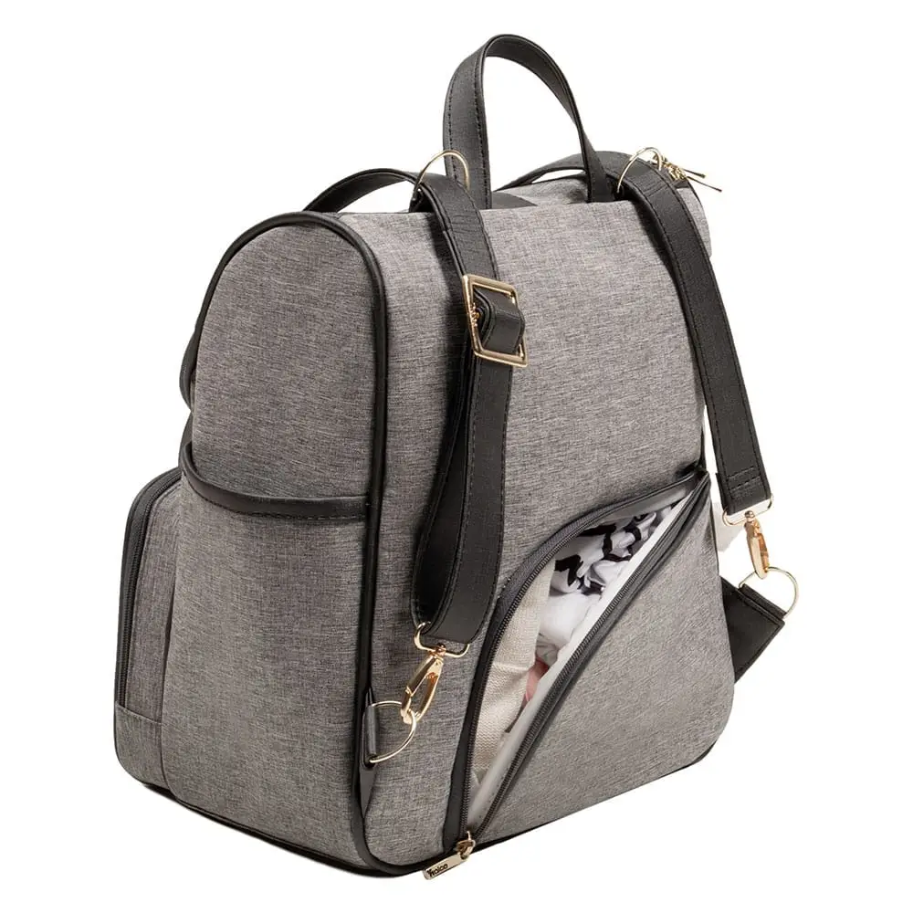 Kit Mochila e Mala Maternidade Multifuncional Lebaby 2 em 1 Cinza Mescla - Miniatura 9