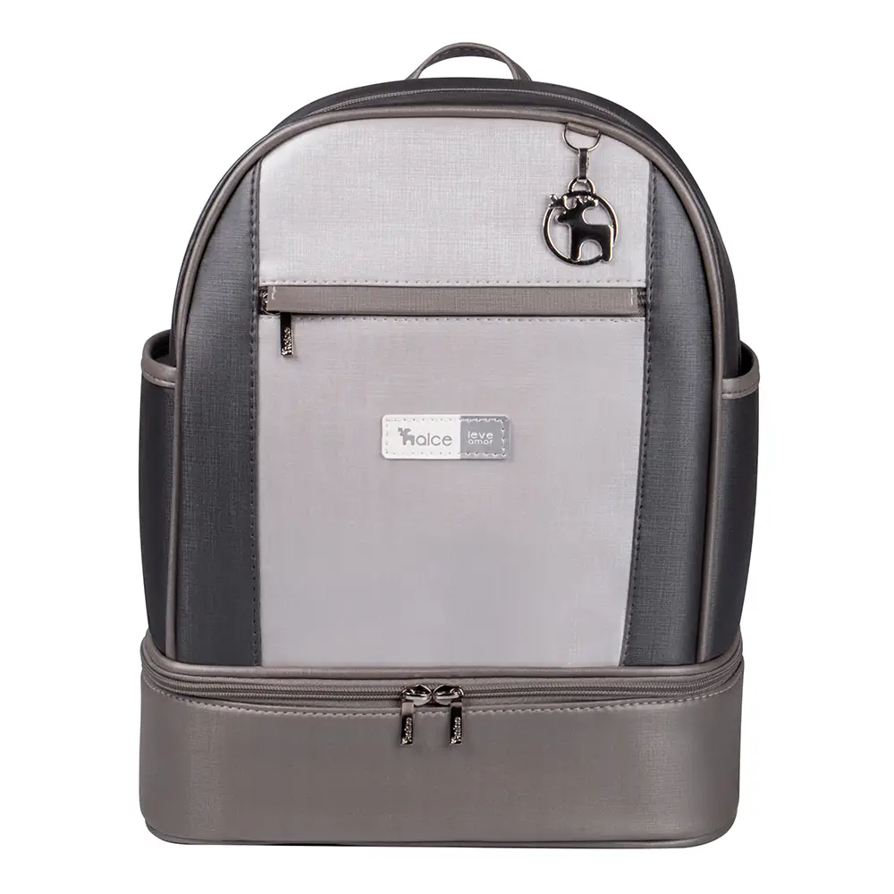 Kit Maternidade Bolsa Mala Mochila Londres Cinza - Miniatura 5