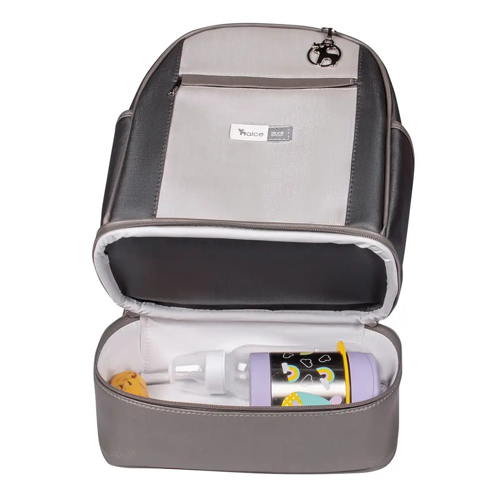 Kit Maternidade Bolsa Mala Mochila Londres Cinza - Miniatura 7
