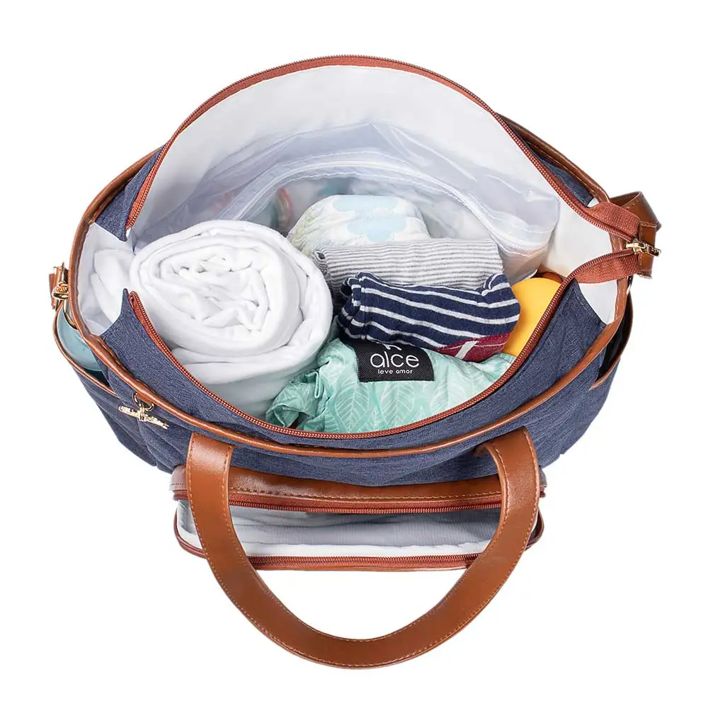 Bolsa Maternidade Lebaby Jeans - Miniatura 5