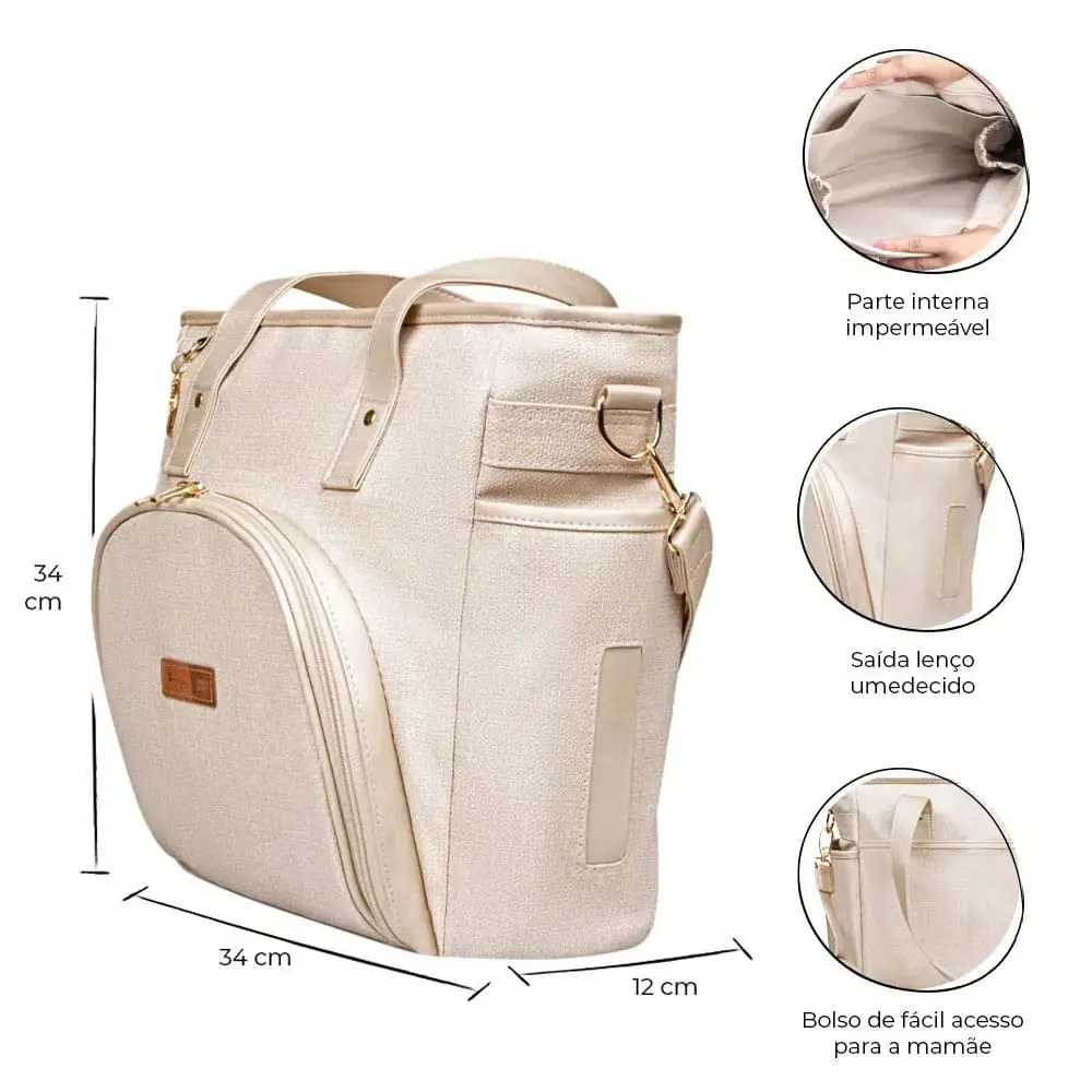Bolsa Maternidade Lebaby Nude - Miniatura 2