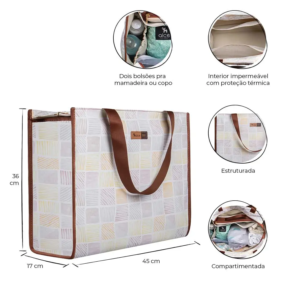 Bolsa Maternidade Alce Bag Ocre - Miniatura 2