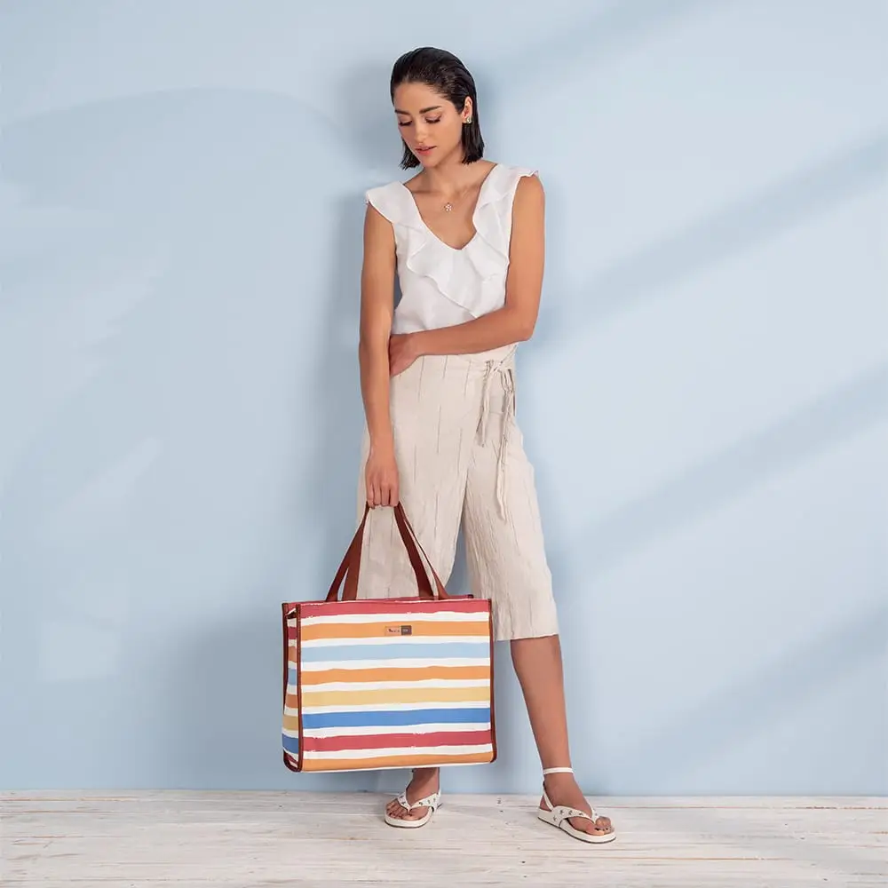 Kit Bolsa Maternidade Alce Bag e Trocador Portátil Listras - Miniatura 16
