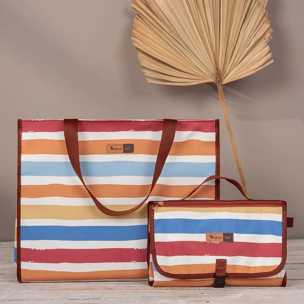 Kit Bolsa Maternidade Alce Bag e Trocador Portátil Listras - Miniatura 9