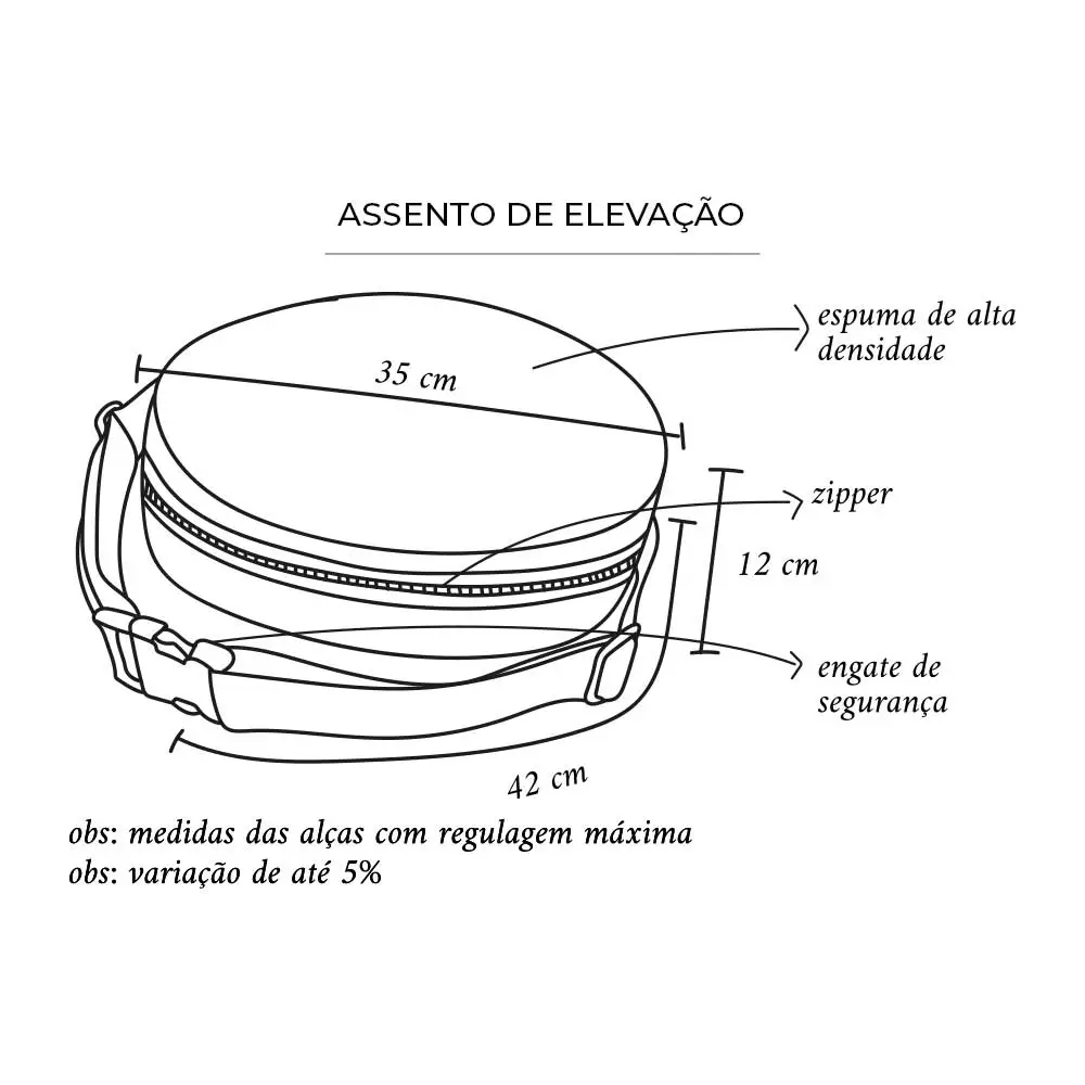Assento de Alimentação e Elevação Redondo Dino (avulso) - Miniatura 6