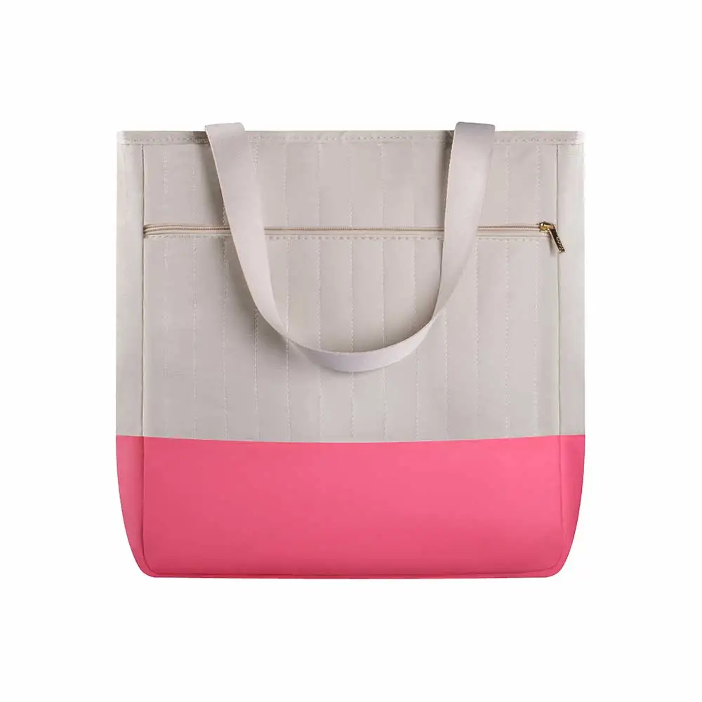 Bolsa Maternidade Coleção Cores - Creme e Pink - Miniatura 3