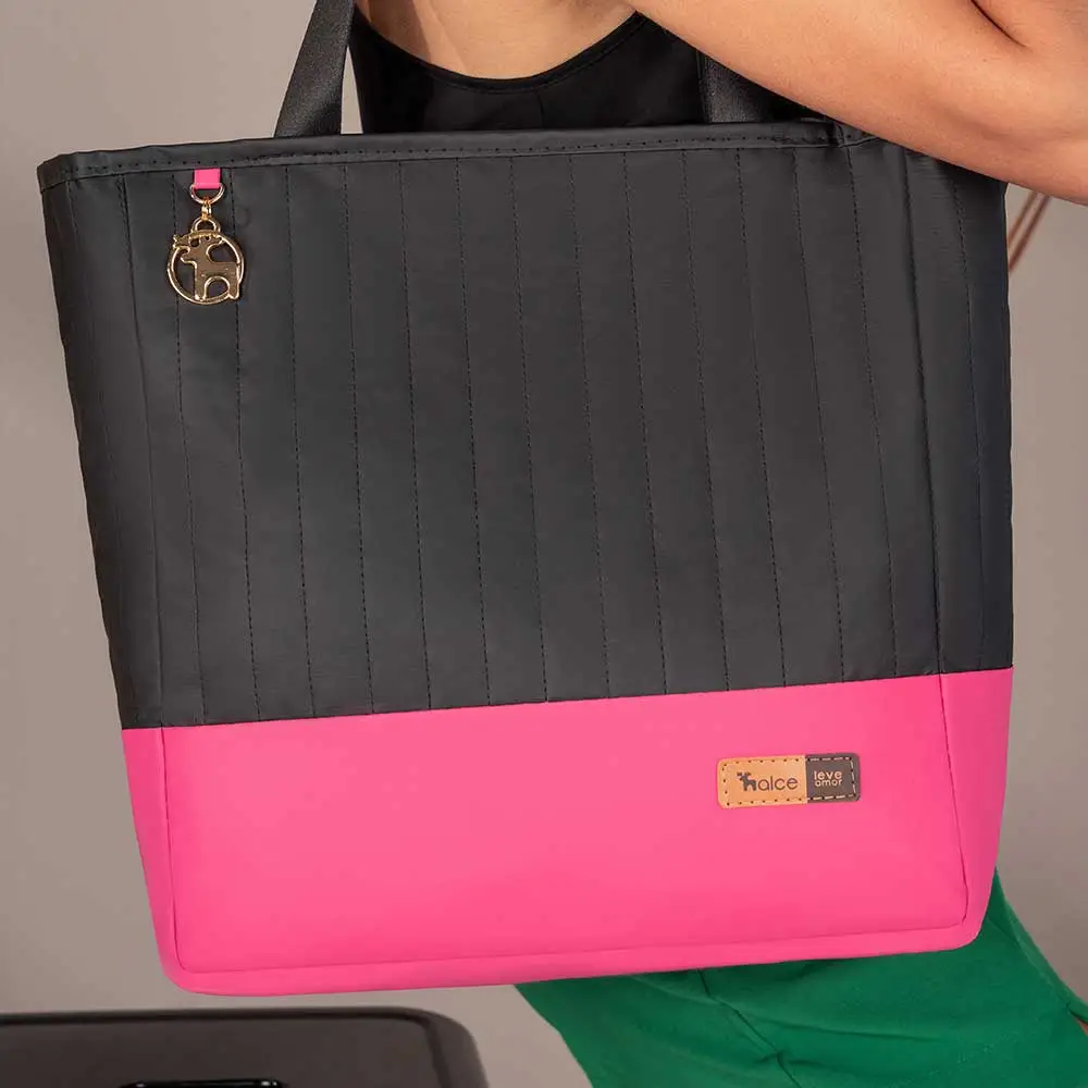 Bolsa Maternidade Coleção Cores - Preto e Pink - Miniatura 7