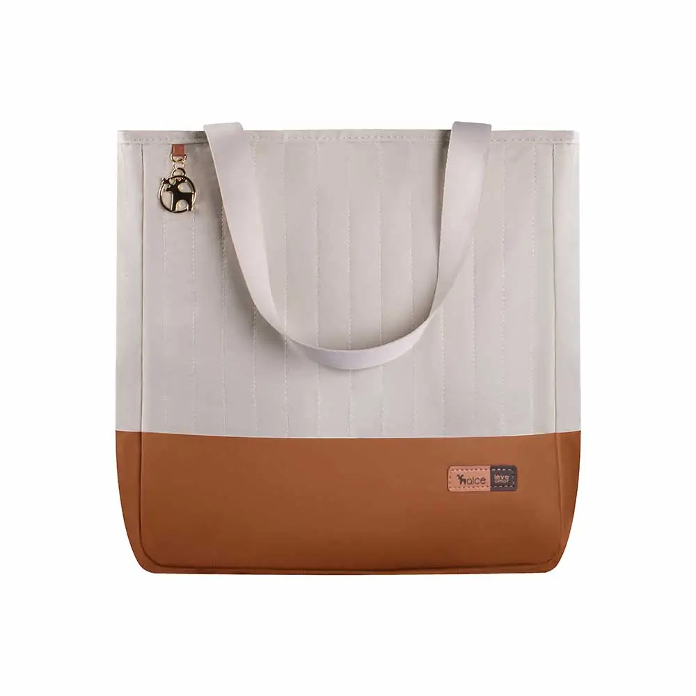Kit Bolsa Mala e Mochila Maternidade Coleção Cores - Creme e Caramelo - Miniatura 2