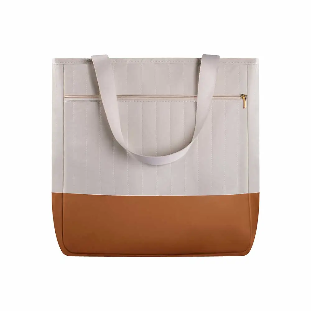 Kit Bolsa Mala e Mochila Maternidade Coleção Cores - Creme e Caramelo - Miniatura 4