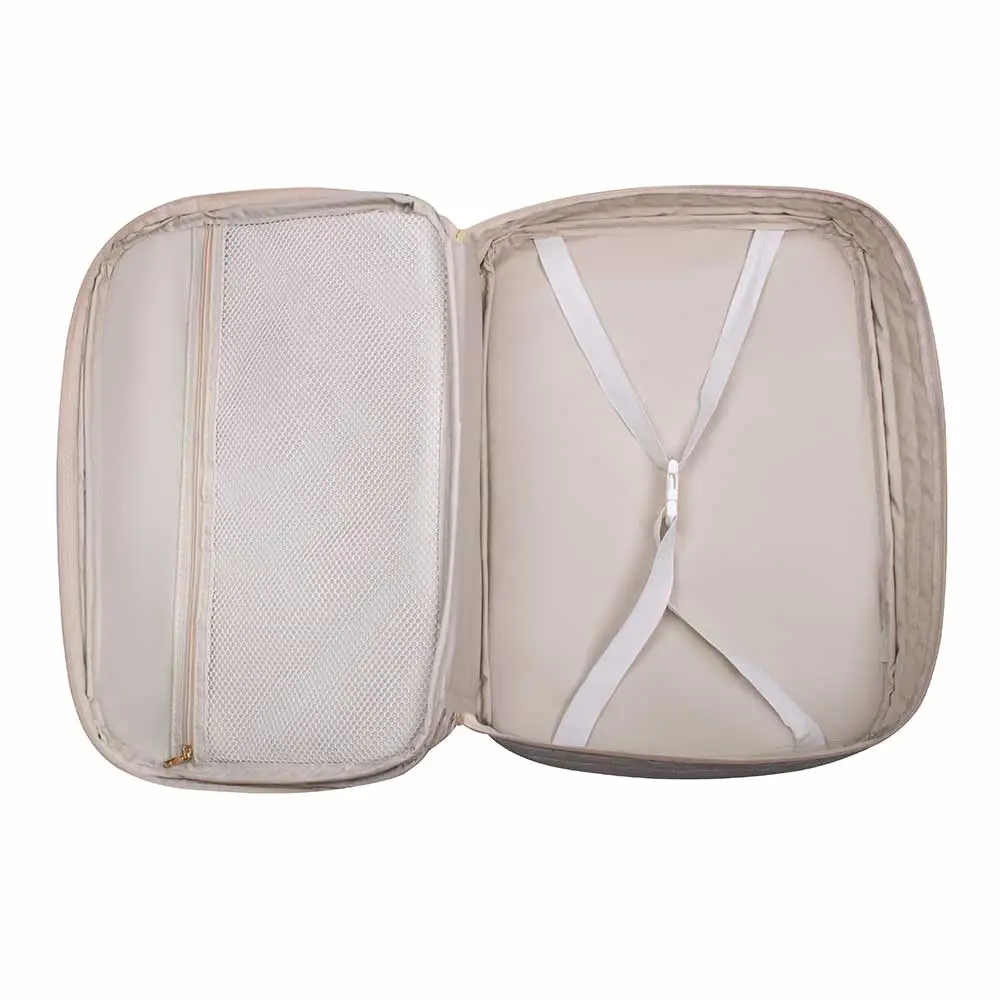 Kit Bolsa Mala e Mochila Maternidade Coleção Cores - Creme e Laranja - Miniatura 10