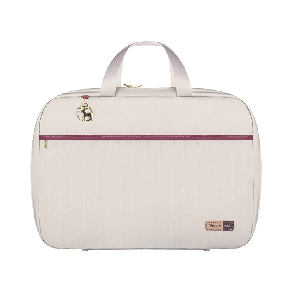 Kit Bolsa Mala e Mochila Maternidade Coleção Cores - Creme e Marsala - Miniatura 7