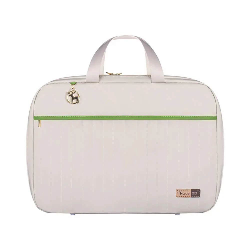 Kit Bolsa Mala e Mochila Maternidade Coleção Cores - Creme e Verde - Miniatura 7