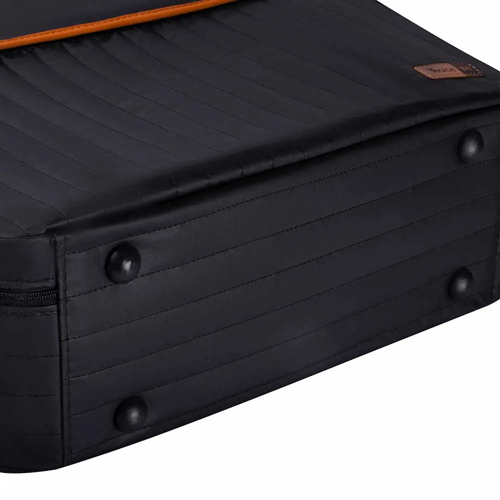 Kit Bolsa Mala e Mochila Maternidade Coleção Cores - Preto e Laranja - Miniatura 8