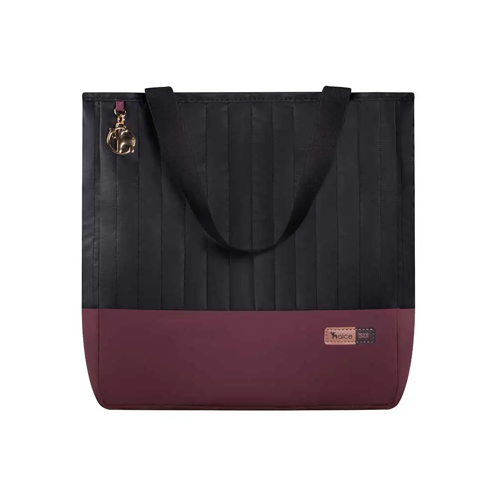 Kit Bolsa Mala e Mochila Maternidade Coleção Cores - Preto e Marsala - Miniatura 2