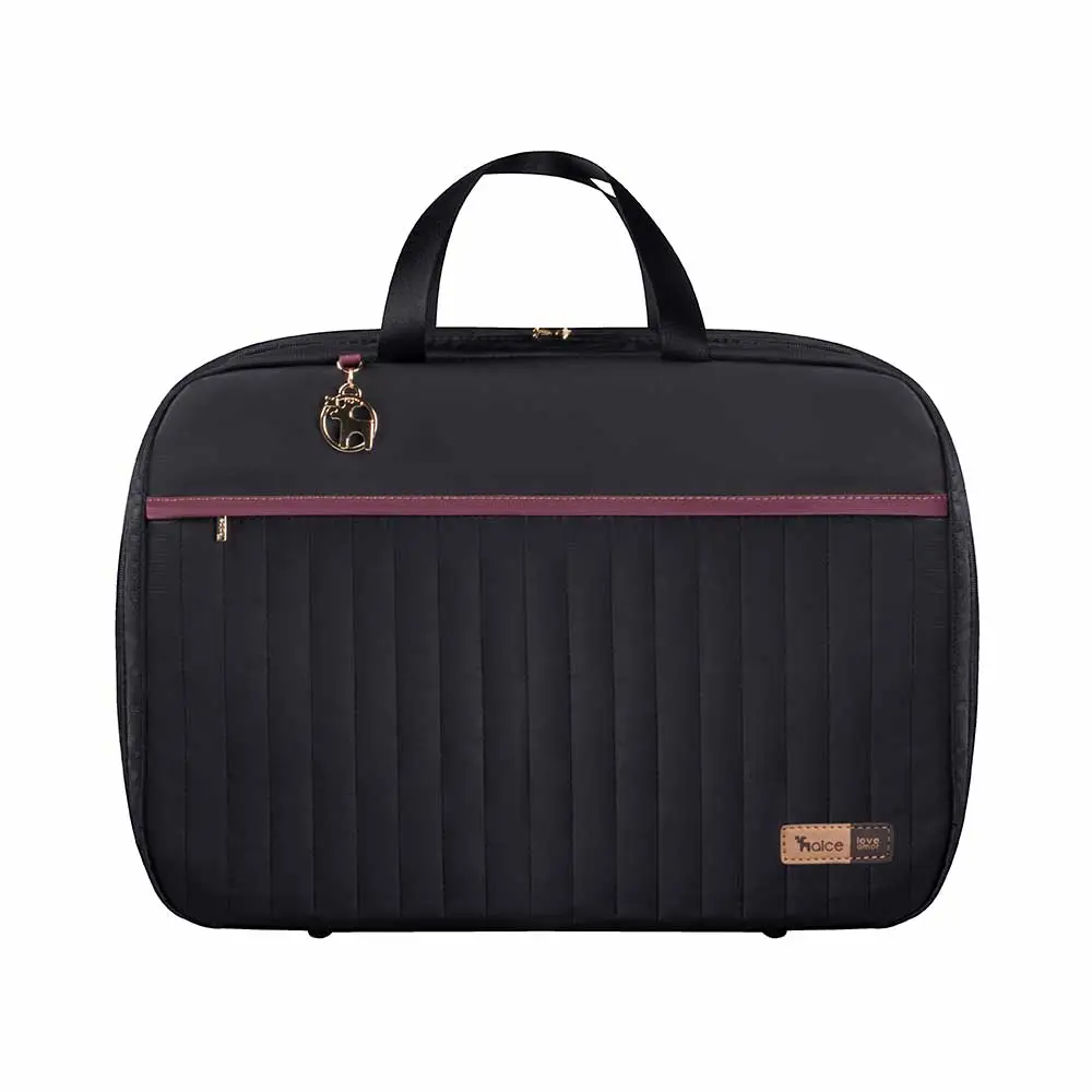 Kit Bolsa Mala e Mochila Maternidade Coleção Cores - Preto e Marsala - Miniatura 8