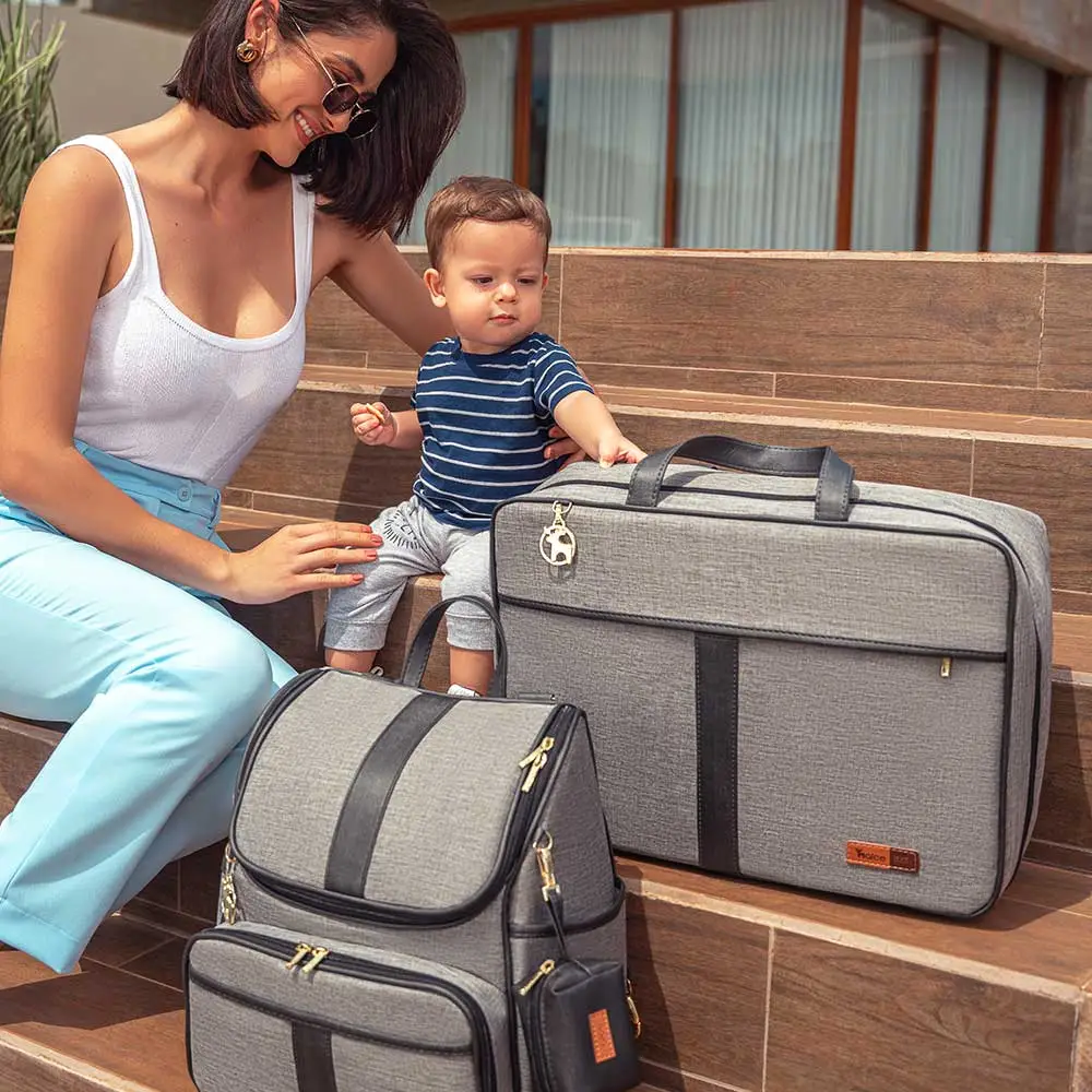 Kit Lebaby 7 Peças Cinza Mescla - Miniatura 15