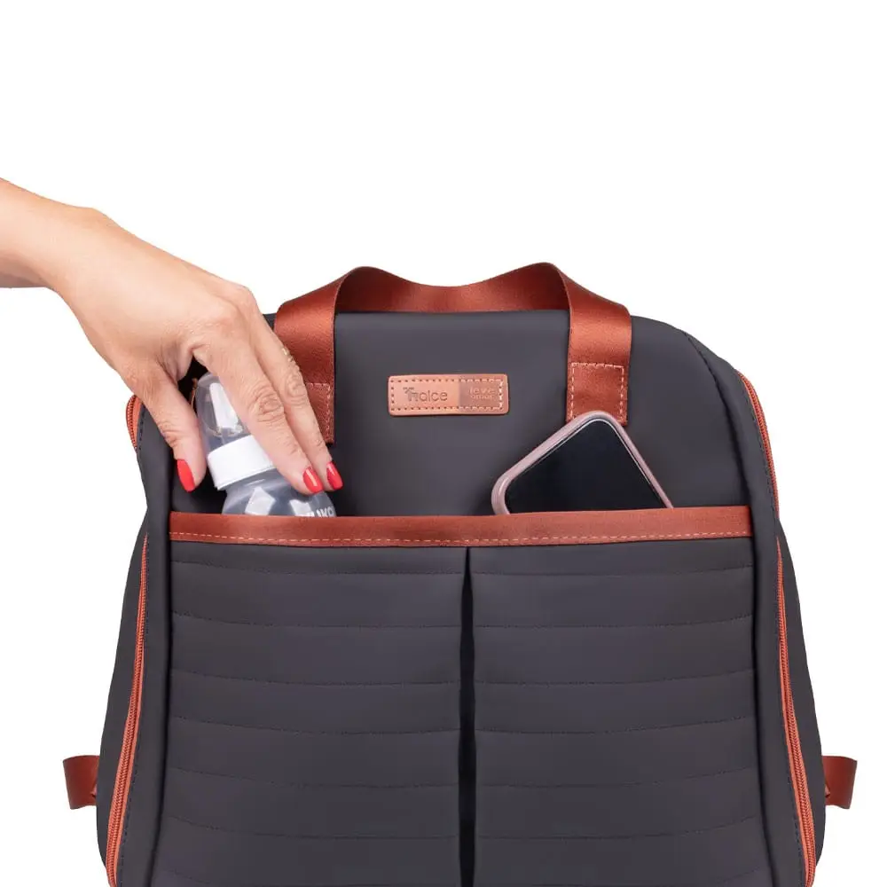 Mochila Maternidade Coleção Materna Preta - Miniatura 7