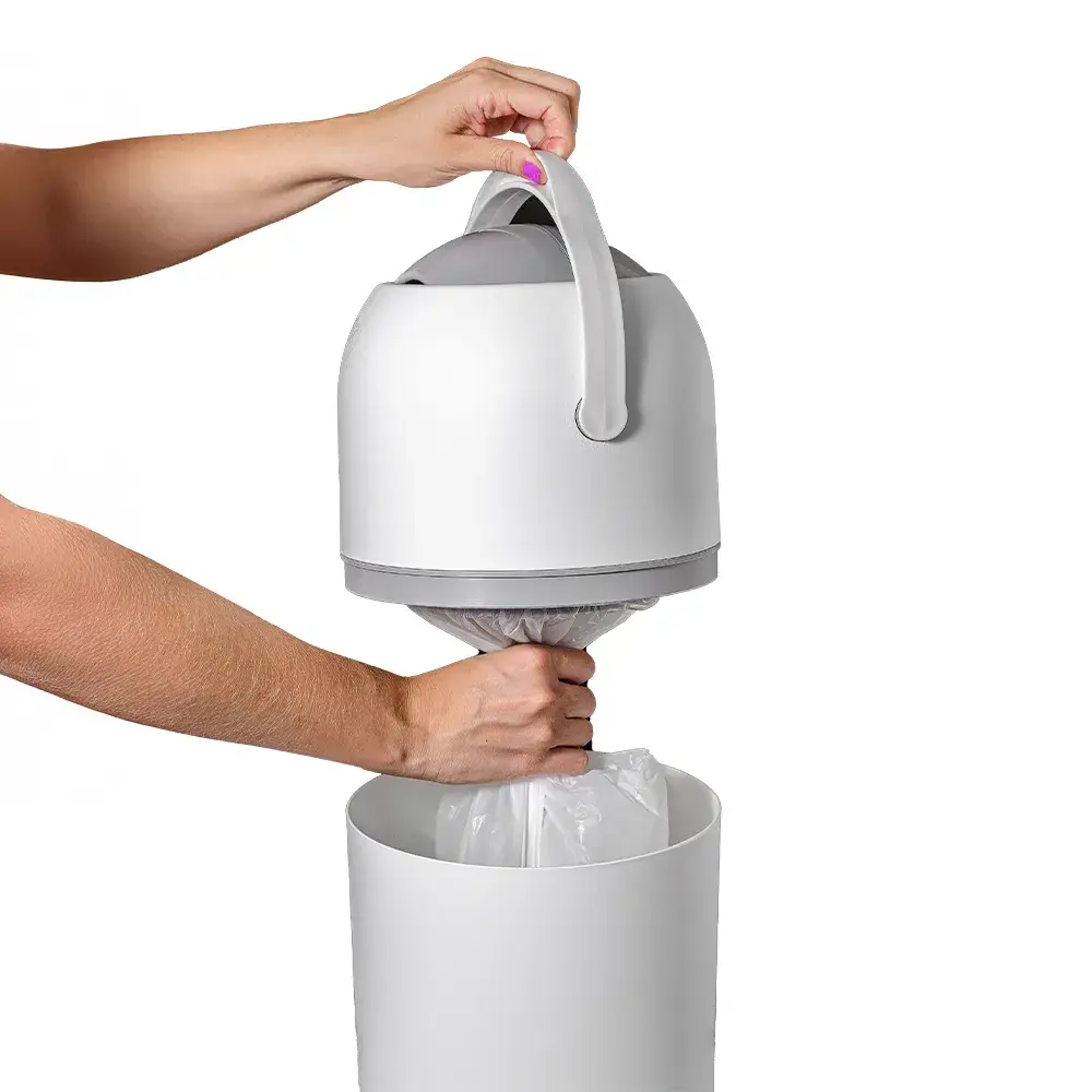 Lixeira 3 em 1 Anti-odor Branca - Miniatura 3