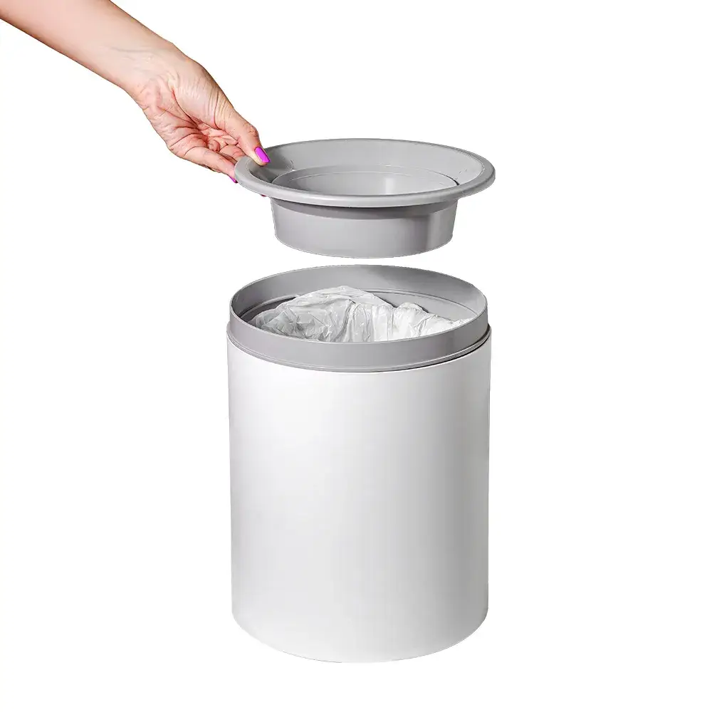 Lixeira 3 em 1 Anti-odor Branca - Miniatura 4