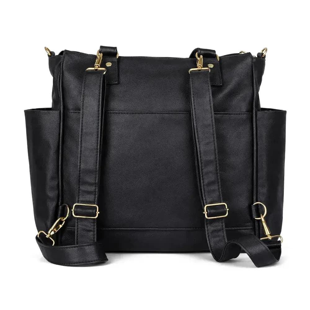 Bolsa Mochila Maternidade 2 em 1 Corah Preta - Miniatura 4