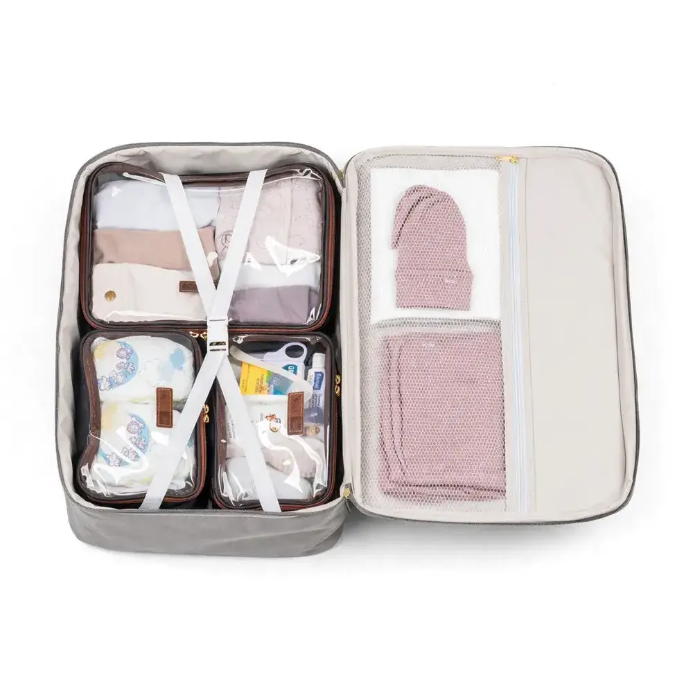 Kit Maternidade Bolsa e Mala Corah Cinza - Miniatura 7