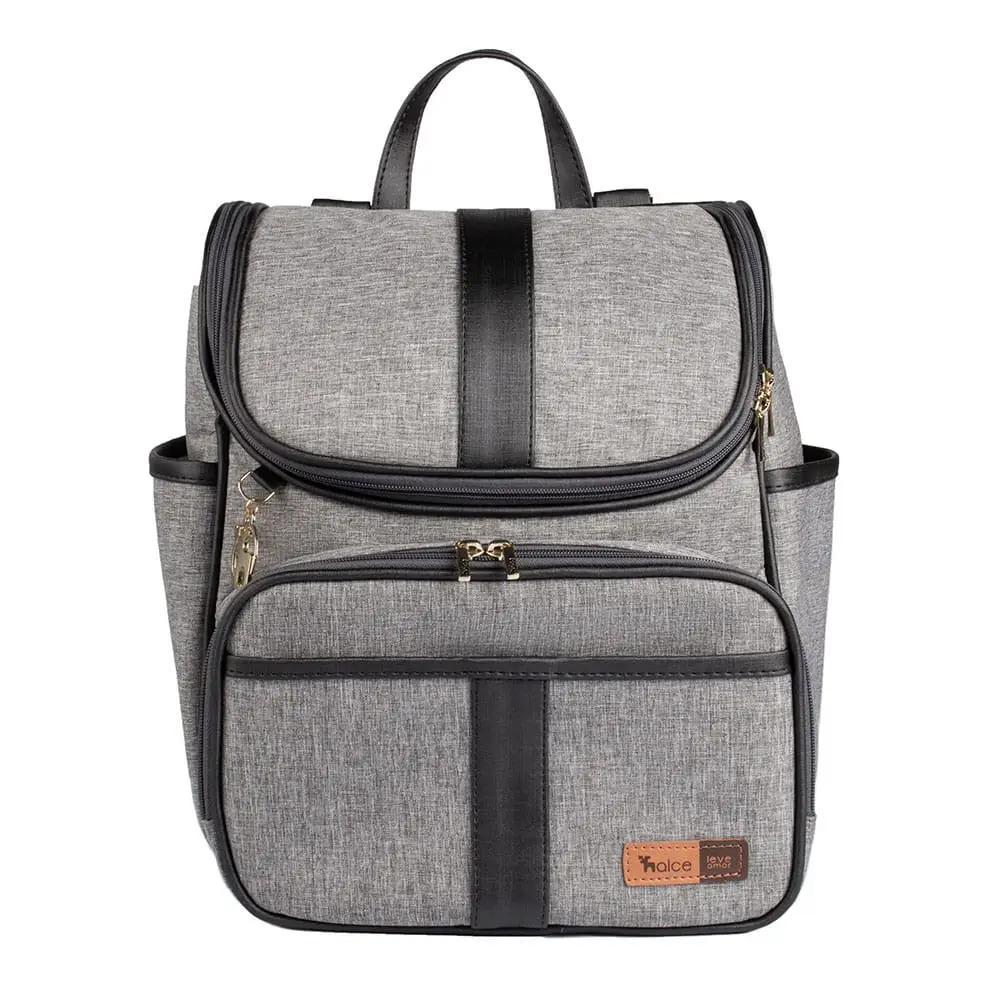 Bolsa Mochila Maternidade Multifuncional Lebaby 2 em 1 Cinza Mescla - Foto 1