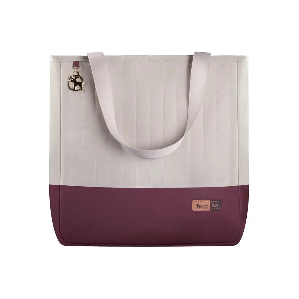 Bolsa Maternidade Coleção Cores - Creme e Marsala - Foto 1
