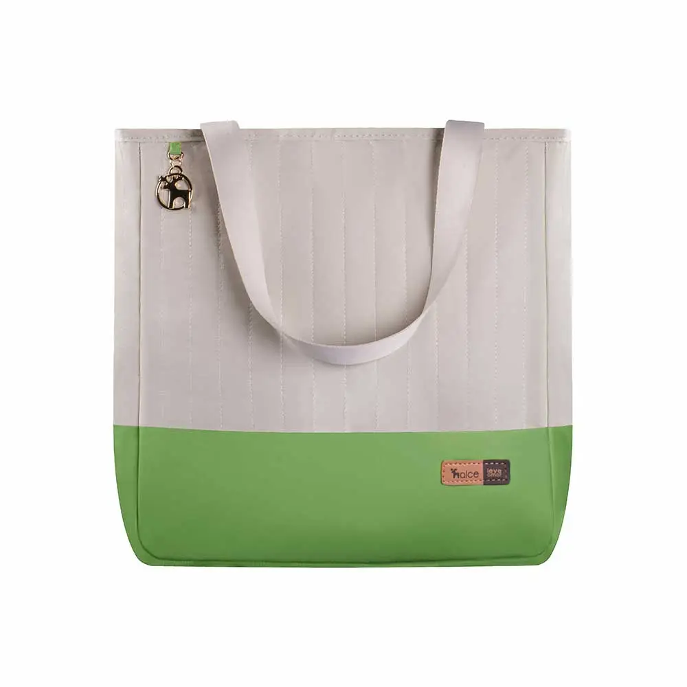 Bolsa Maternidade Coleção Cores - Creme e Verde - Foto 1