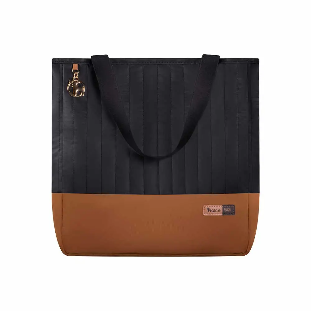 Bolsa Maternidade Coleção Cores - Preto e Caramelo - Foto 1