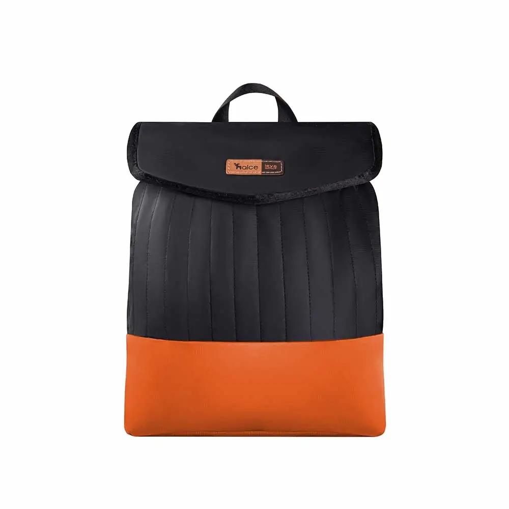 Mochila Maternidade Coleção Cores - Preto e Laranja - Foto 1
