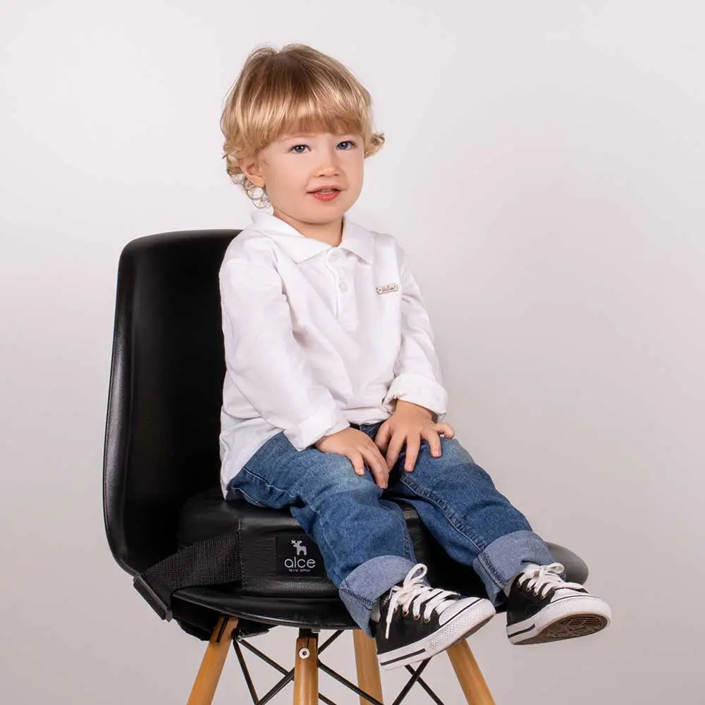 Assento de Alimentação e Elevação Redondo Preto (Avulso) - Foto 1