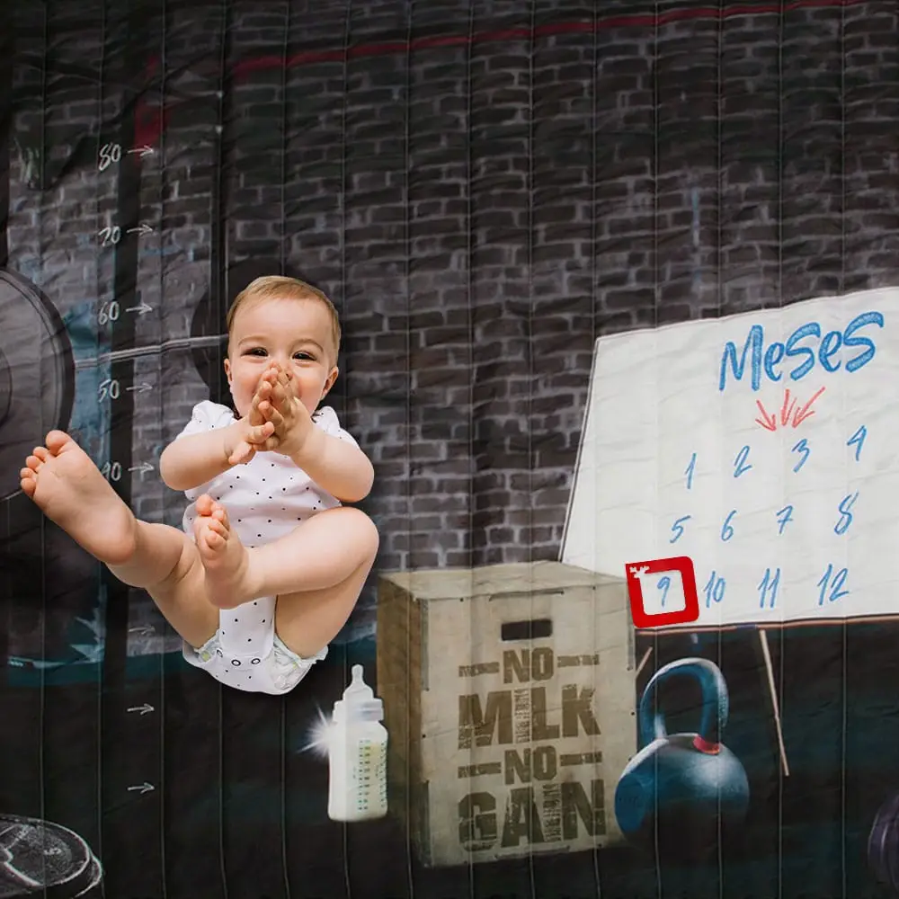Tapete Mesversário Baby Fitness - Foto 1