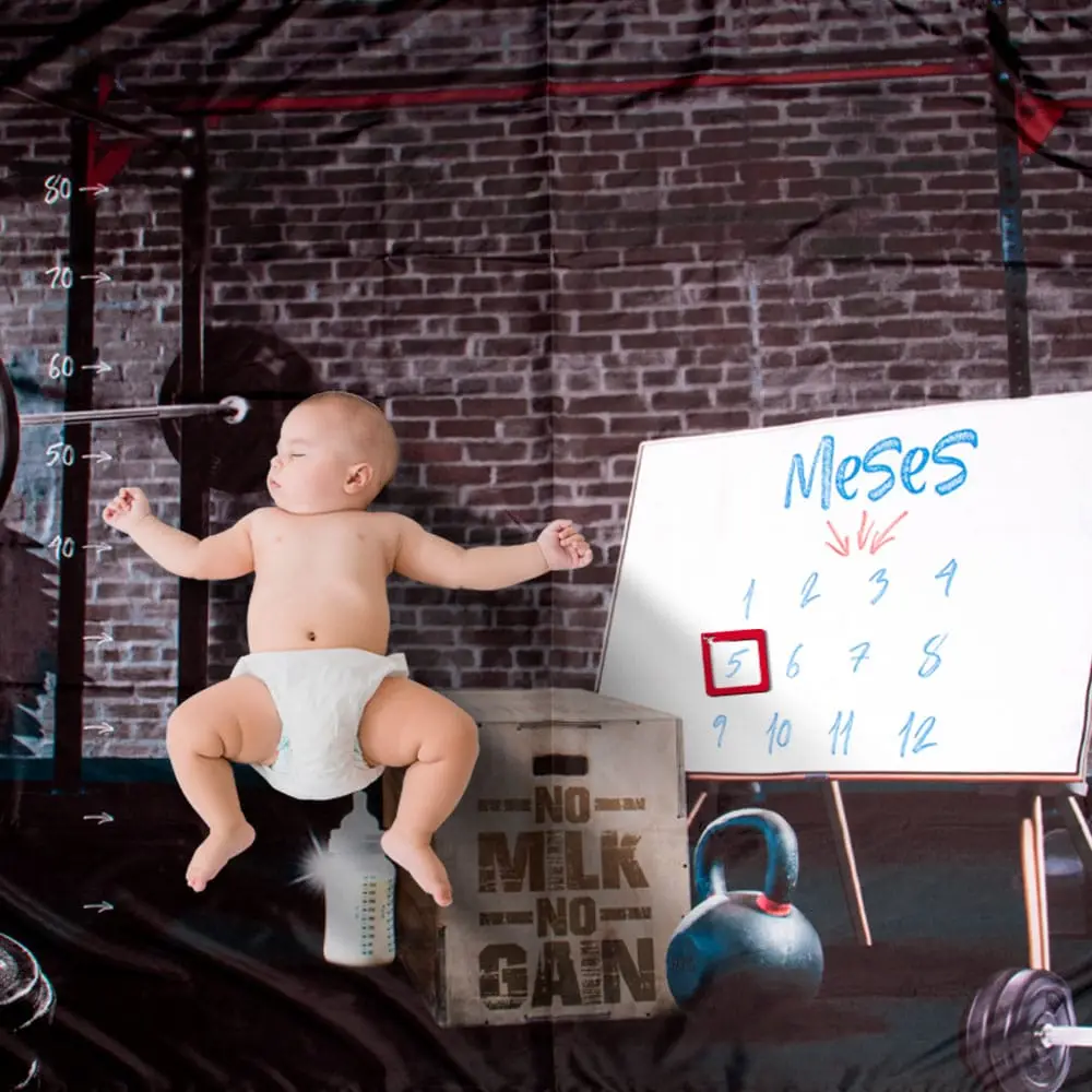 Cenário Mesversário Baby Fitness - Foto 1