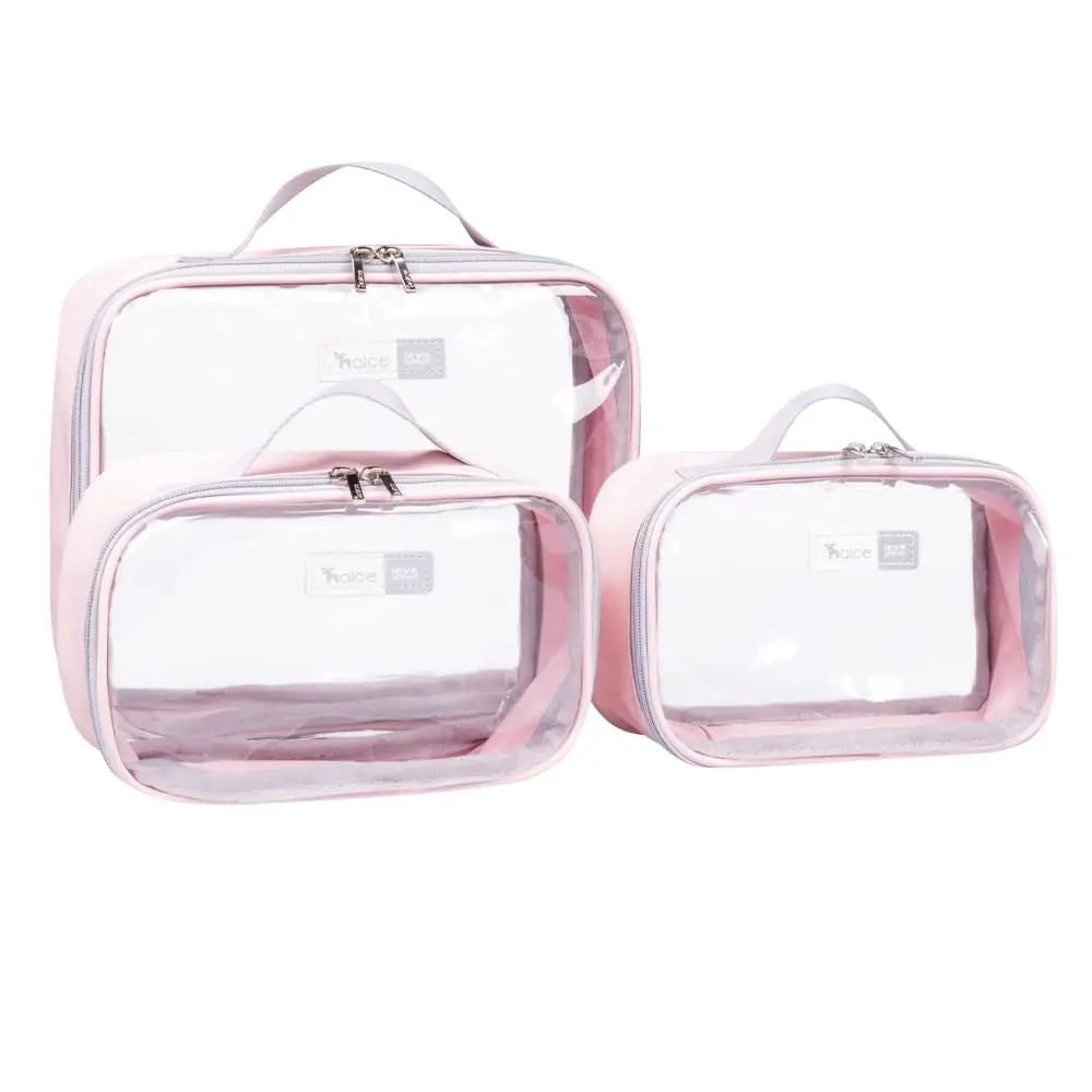 Kit Organizadores de Mala e Bolsa Rosa - Foto 1