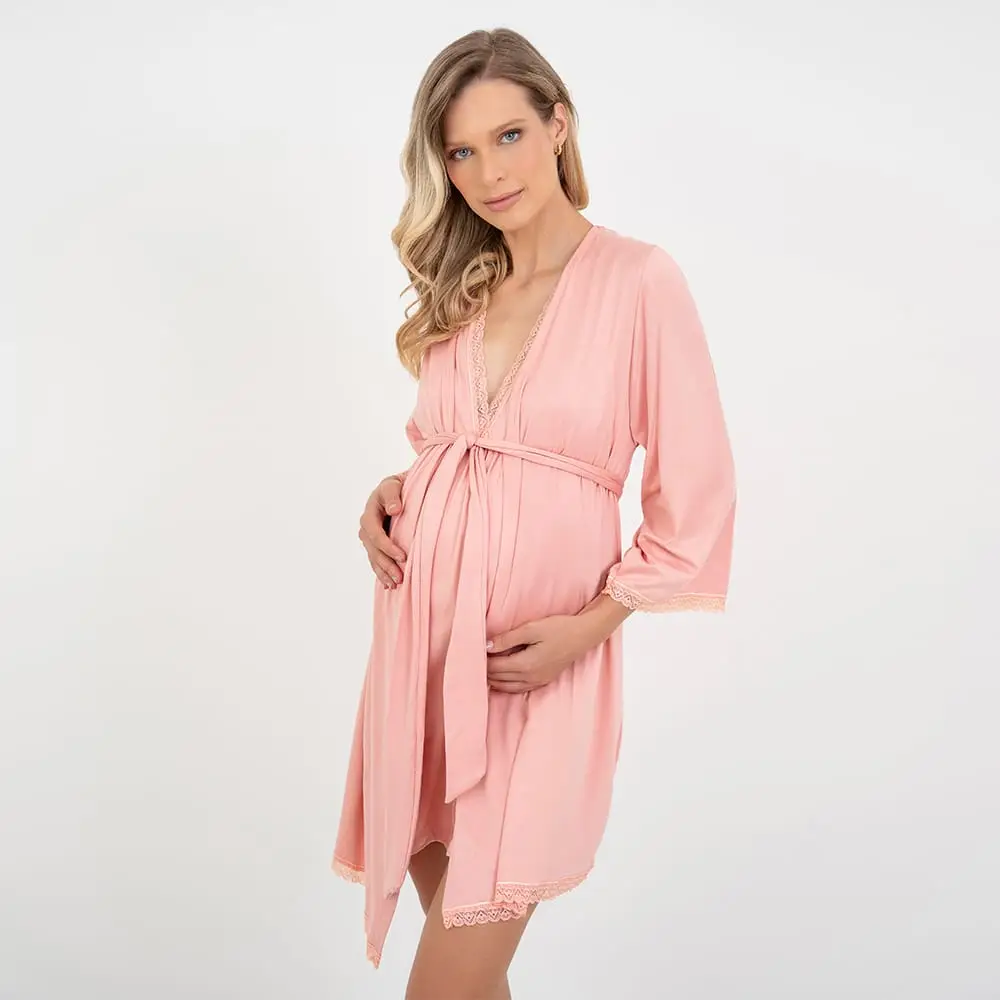 Robe Maternidade Rose - Foto 1