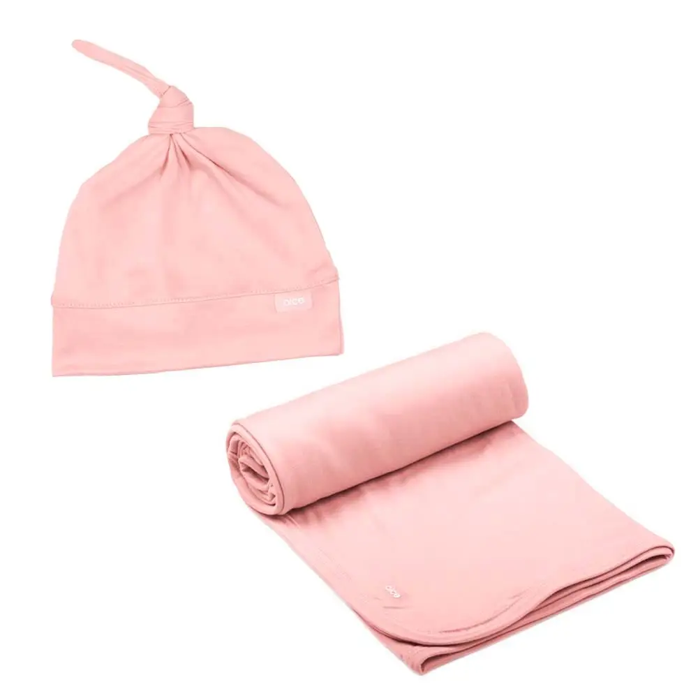 Kit Manta e Touca Nozinho para Bebê Rose - Foto 1