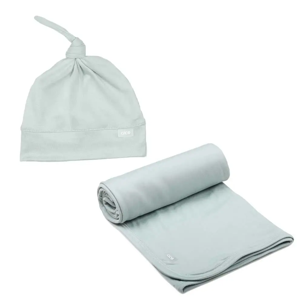 Kit Manta e Touca Nozinho para Bebê Pistache - Foto 1