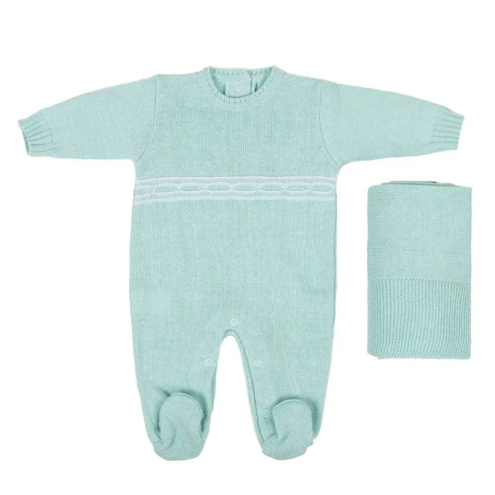 Saída Maternidade Tricot Noah - Foto 1